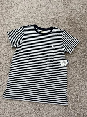 NWT Polo Ralph Lauren Women SS Crew Neck Signature Pony Tee Navy/White Striped L - Image 1 of 4
