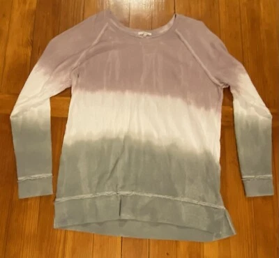 Maurices Sweatshirt Purple To Gray Ombré Size 0/14 - Image 1 of 4