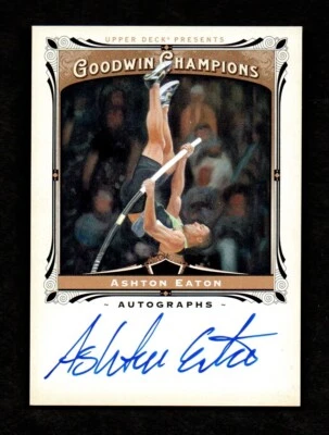 2013 Goodwin Champions ASHTON EATON Olympic Decathlon NCAA Champion Autograph - Image 1 of 2