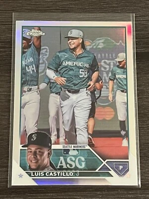 2023 Topps Chrome Update All-Star ASGC-49 Luis Castillo - Seattle Mariners - Image 1 of 2