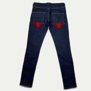 Junya Watanabe Comme des Garcons MAN Skinny Jeans rot kariert Gesäßtaschen Größe M - Bild 1 von 7