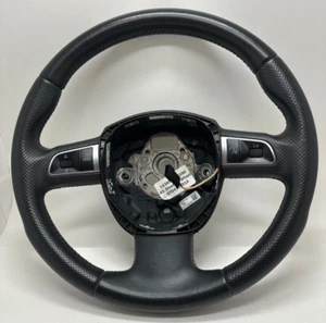OEM 2008 Audi A3 2L Wheel Steering Black Leather 8T0419091A BIN 9A - Picture 1 of 4