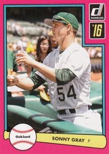 2016 Donruss SONNY GRAY Retail 1982 Pink Border Parallel #5 Athletics