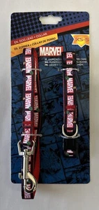 Marvel Dog Lead and Collar - Size XS-S - Picture 1 of 6