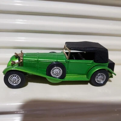 Matchbox Lesney Yesteryear Y16 Darker GREEN MERCEDES Black PLASTICS Cast Exhaust - Image 1 of 4
