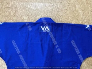 Top Selling Shoyoroll RVCA BJJ Gi Jiu-jitsu Brand New Blue Batch #60 With Bag A0 - Picture 1 of 16