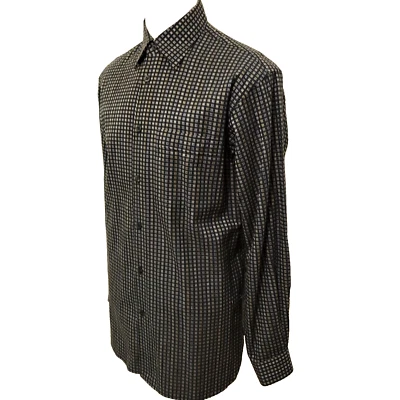 Nordstrom Classic Fit Mens Size M Check Multicolor Long Sleeve Casual Shirt - Image 1 of 4