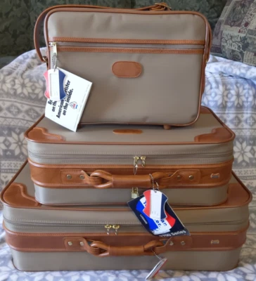 VINT American Tourister 9700 SERIES  3 Pc SUITCASE SET STILL TAGGED 1982 2- NOS - Image 1 of 4