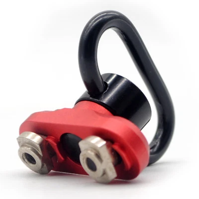 1.25'' Black QD Sling Swivel Adapter Mount Kit + Blue/Red M-lok Rail Attachment - Image 1 of 4