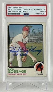 GOOSE GOSSAGE FULL NAME SIGNED AUTOGRAPHED 1973 TOPPS 174 RC ROOKIE PSA/DNA 6081 - Picture 1 of 2