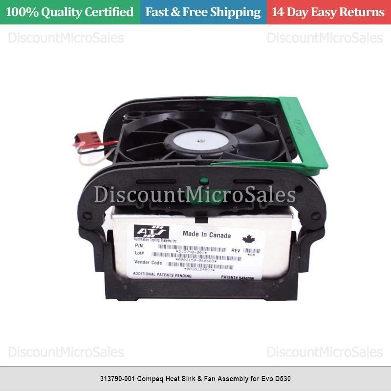 313790-001 Compaq Heat Sink & Fan Assembly for Evo D530 - Image 1 of 1