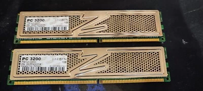 OCZ Platinum Edition PC3200 DDR1 400MHZ 2GB 2 x 1GB CL2-3-2-8 2.8v OCZP4002GK - Image 1 of 3
