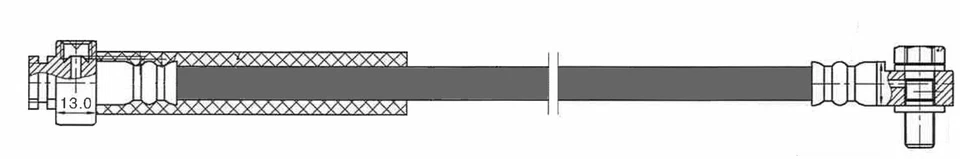 For 2011-2017 Ford Explorer Premium Brake Hydraulic Hose Front Centric 2012 2013 - Image 1 of 1