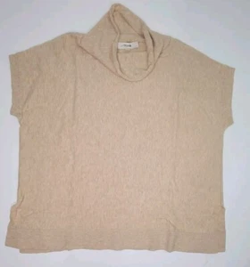 NWOT LOFT Heather Tan Sleeveless Tunic Sweater Side Slit- Size XS X Small  - Picture 1 of 8