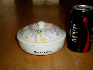 SEE'S CANDIES, Ceramic Candy Dish with Ceramic Top Lid, VINTAGE #1980's yrs - Picture 1 of 9