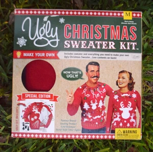 Ugly Sweater Set DIY Cayenne Weihnachtspullover Erwachsene Unisex Gr. M, NEU - Bild 1 von 6