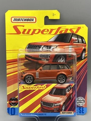 Camión SUV Matchbox Superfast Case E 2018 Range Rover Vogue SE piezas de metal Foto 1 de 4