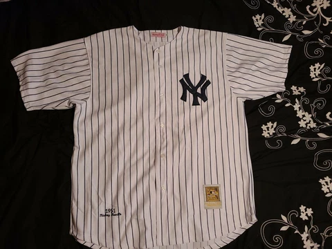 New York Yankees 1951 Mickey Mantle Mitchell&Ness Jersey Size 54 Cover