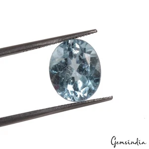 Piedra preciosa suelta natural genuina ovalada topacio azul cielo de 5,40 quilates certificada ~ 11x9x6 mm - Imagen 1 de 6