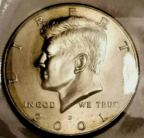 2001 P&D KENNEDY HALF DOLLAR  FROM MINT ROLLS Cover