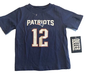 outer stuff Youth 24 Mon. Patriots “Brady 12”tshirt Blue Awesome For Fans!!! - Picture 1 of 5