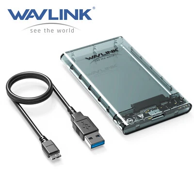 WAVLINK 2.5'' HDD Estuche SATA SSD a USB3.0 Disco Duro Externo Caja Caja Foto 1 de 4