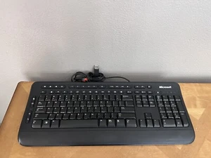 Microsoft Digital Media Keyboard 3000 Model 1343 USB Wired Multimedia - TESTED - Picture 1 of 4