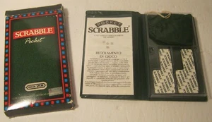 1991 GIOCHI SPEAR Pocket Scrabble in ITALIAN w Magnetic Tiles Missing 1 Tile!!! - Picture 1 of 8