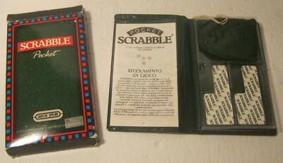 1991 GIOCHI SPEAR Pocket Scrabble in ITALIAN w Magnetic Tiles Missing 1 Tile!!! - Image 1 of 4