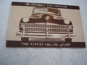 1946 CHRYSLER ORIGINAL BROCHURE FREE POSTAGE ! - Bild 1 von 3