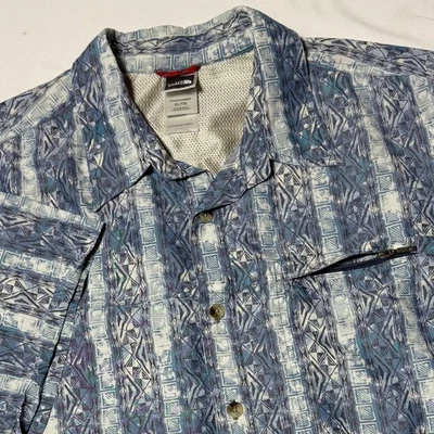 North Face Button Up Short Sleeve Shirt Men's Size XL Southwestern Aztec Print - Image 1 of 4