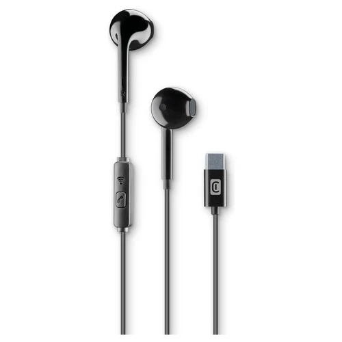 Cellular Line Auricolari microfono filo CAPSULE Black AUCAPSULETYPECK - Immagine 1 di 1