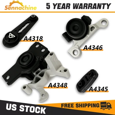 Engine Motor Trans Mount Kit For Nissan Sentra 2007-2012 Sedan 4-Door 2.0L AT - Imagem 1 de 4