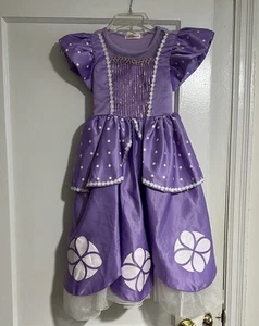 Girls Princess Costume Purple Sequin Top Dress Going By Measurements Size 4? - Picture 1 of 11