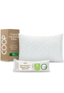 Coop The Original Adjustable Cross-cut Memory Foam & Microfiber Pillow, King - Picture 1 of 5