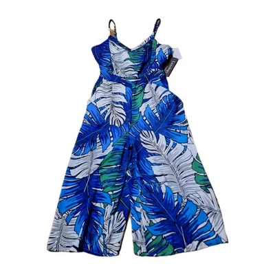 Mono Luxology para mujer 14 pierna ancha recortado resort vacaciones playa crucero nuevo con etiquetas Foto 1 de 4