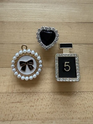 Nº CC Lote de 3 5, Jewel, Bling Compatible con Dijes de Cocodrilo Jibbitz Foto 1 de 4