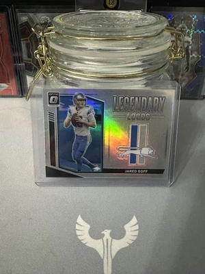 2021 Panini Donruss Optic - Legendary Logos Jared Goff #LL-7 Silver Prizm - Image 1 of 2