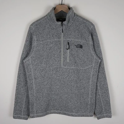 The North Face Gordon Lyons Half Zip Pullover Fleece Sweater Gray Medium 22x28 - Image 1 of 4
