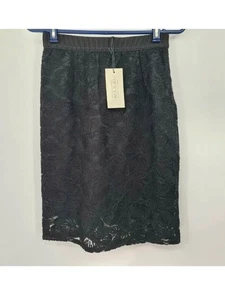 NEW* Masai Black Floral mesh Suki Pencil skirt UK 10 / S knee length 388 - Picture 1 of 5