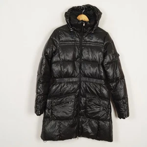 PEAK PERFORMANCE MOON Women's Down Fill Puffer Jacket Size L Hooded Black - Picture 1 of 11