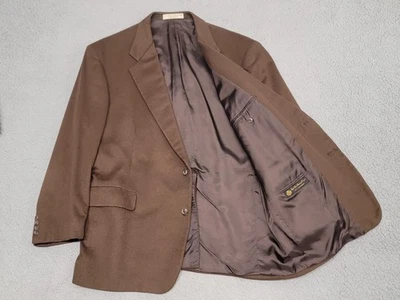 John W. Nordstrom Loro Piana Blazer Mens 50 (Fits 48) Brown Cashmere Tailored - Image 1 of 4