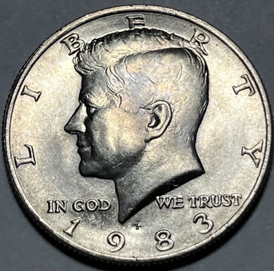 1983 P/P Kennedy Half Dollar Errors DDO & DDR Toning Uncirculated - Image 1 of 4