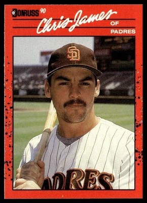 1990 Donruss Chris James San Diego Padres #323 - Image 1 of 2