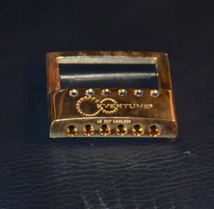 Evertune F style Bridge cover gold six string guitar - Picture 1 of 4
