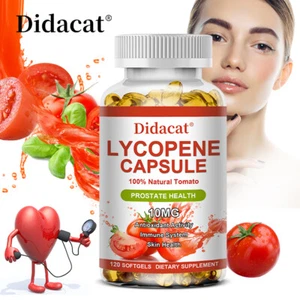 Lycopene Capsules High Protency Antioxidant & Prostate Health Support - Picture 1 of 13