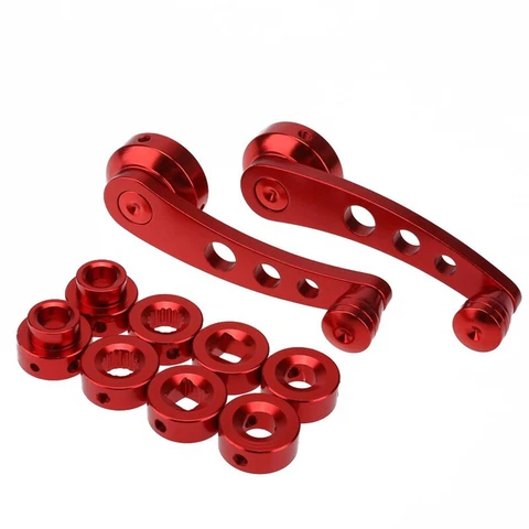 US 11.5cm Car Vehicles Interior Manual Door Window Winders Crank Handles Red Cover