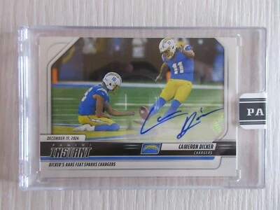 2024 Panini Instant NFL Cameron Dicker Silver Signatures Auto Prizm SSP 48/99 - Image 1 of 4