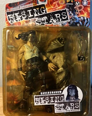 Figura de acción de colección Rising Stars Ravenshadow serie 1 2001 J. Michael Straczynski Foto 1 de 4