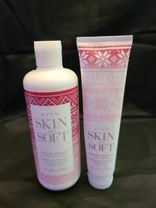 Avon Skin So Soft Winter Vanilla Creamy Body Wash & Hand cream lot - Picture 1 of 11